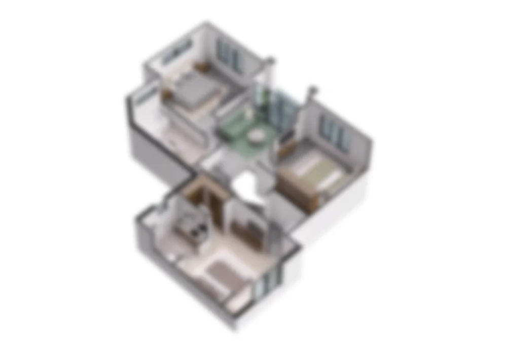 Jasmine Vasai West 2 BHK floor plan preview